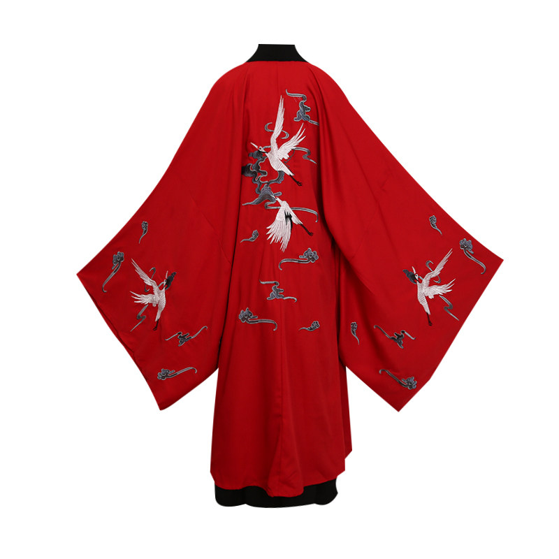 5896原创绣花大氅大码汉服氅衣广袖大袖衫情侣cp装套装学生表演服