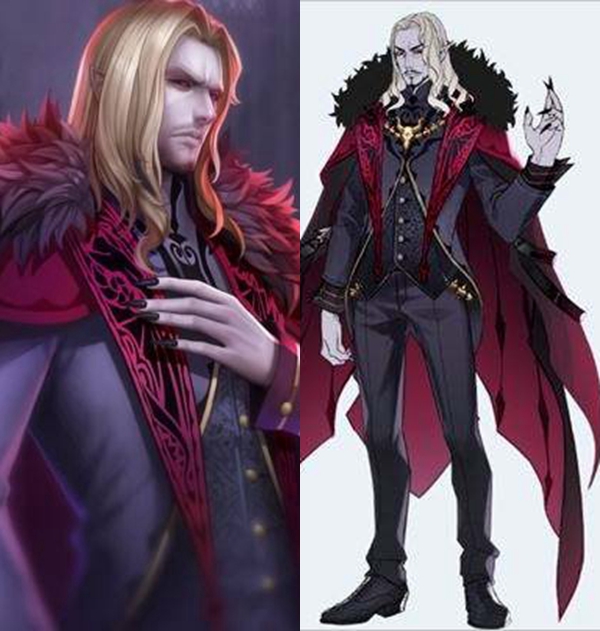 帝都动漫cosplay假毛 cos 枪神纪 暮光始祖 德古拉 定做假发