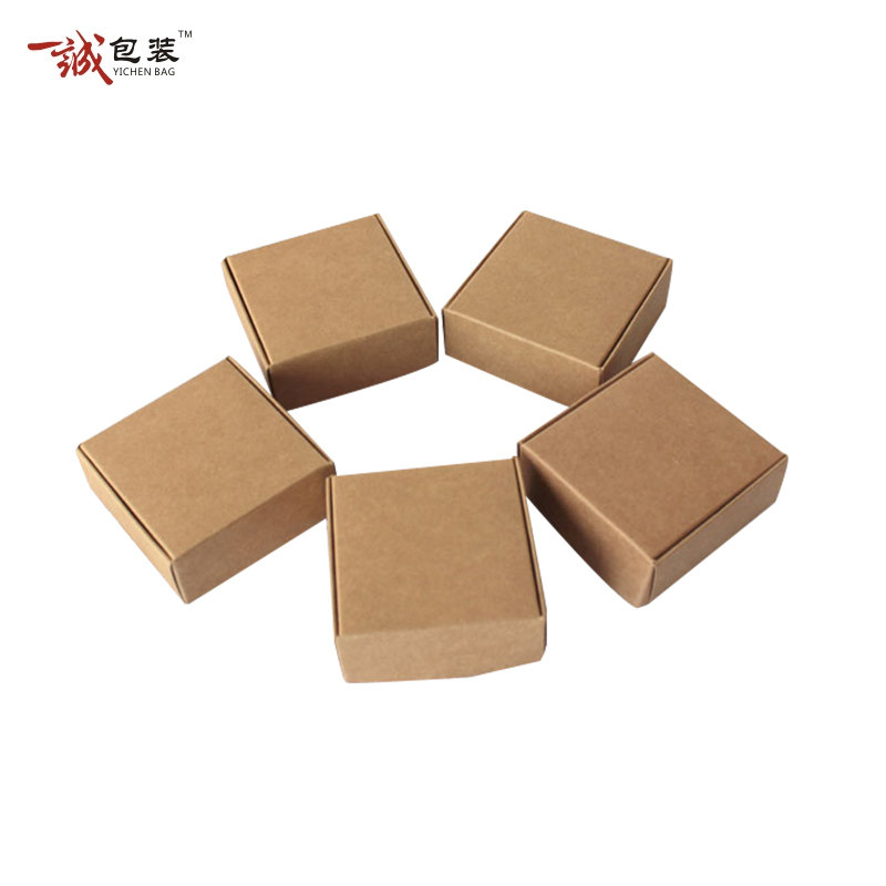 手工皂包装盒牛皮纸盒飞机盒文艺小清新礼物盒订制小纸盒礼盒优惠券