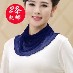 夏季真丝围脖脖套 桑蚕丝假领子丝巾 真丝围脖女套头围脖