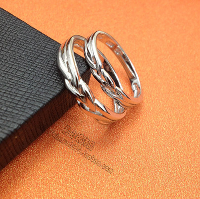 银饰戒指925银无镶嵌情侣男女款对戒银饰精致素银百搭礼物