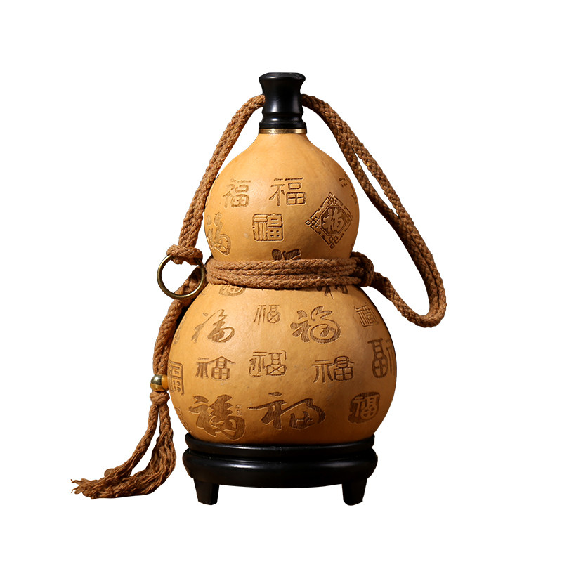 还提供了酒葫芦天然开口葫芦中式传统中国风仿古酒器蜂蜡防渗挂件逼格