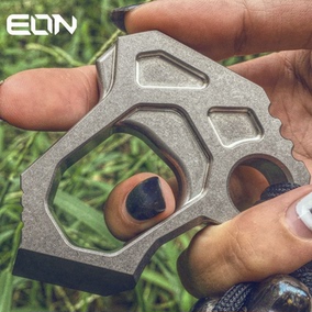 钛合金指虎男女防身双指拳扣多功能带开瓶器edc破窗工具