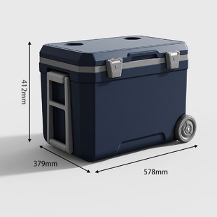 新款全PU海钓箱45升户外露营保温箱车载食品保鲜箱储冰冷藏箱带轮