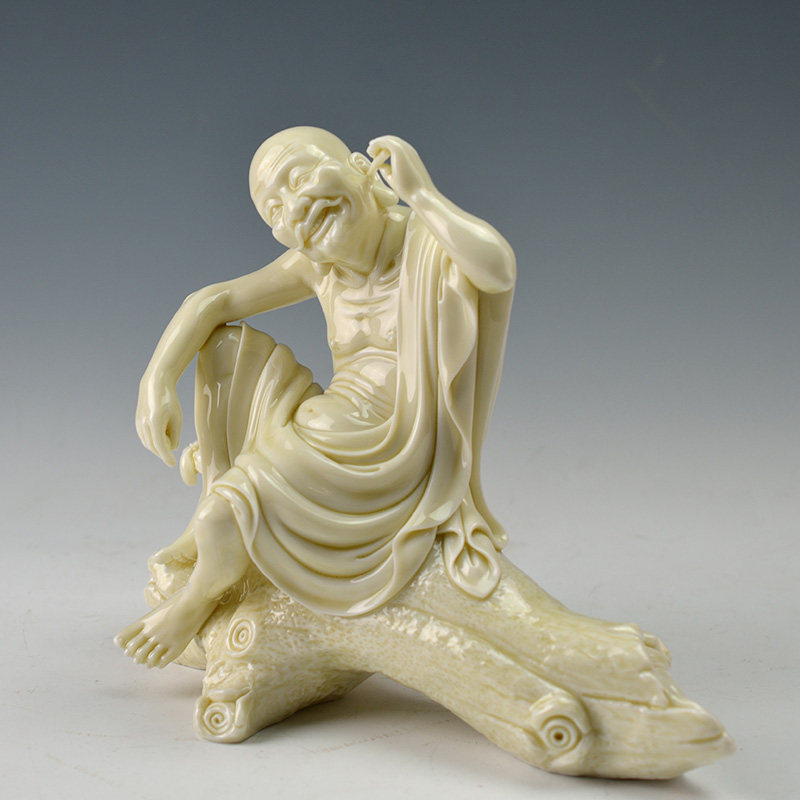 十八罗汉-掏耳罗汉 省级工艺美术大师 林建胜