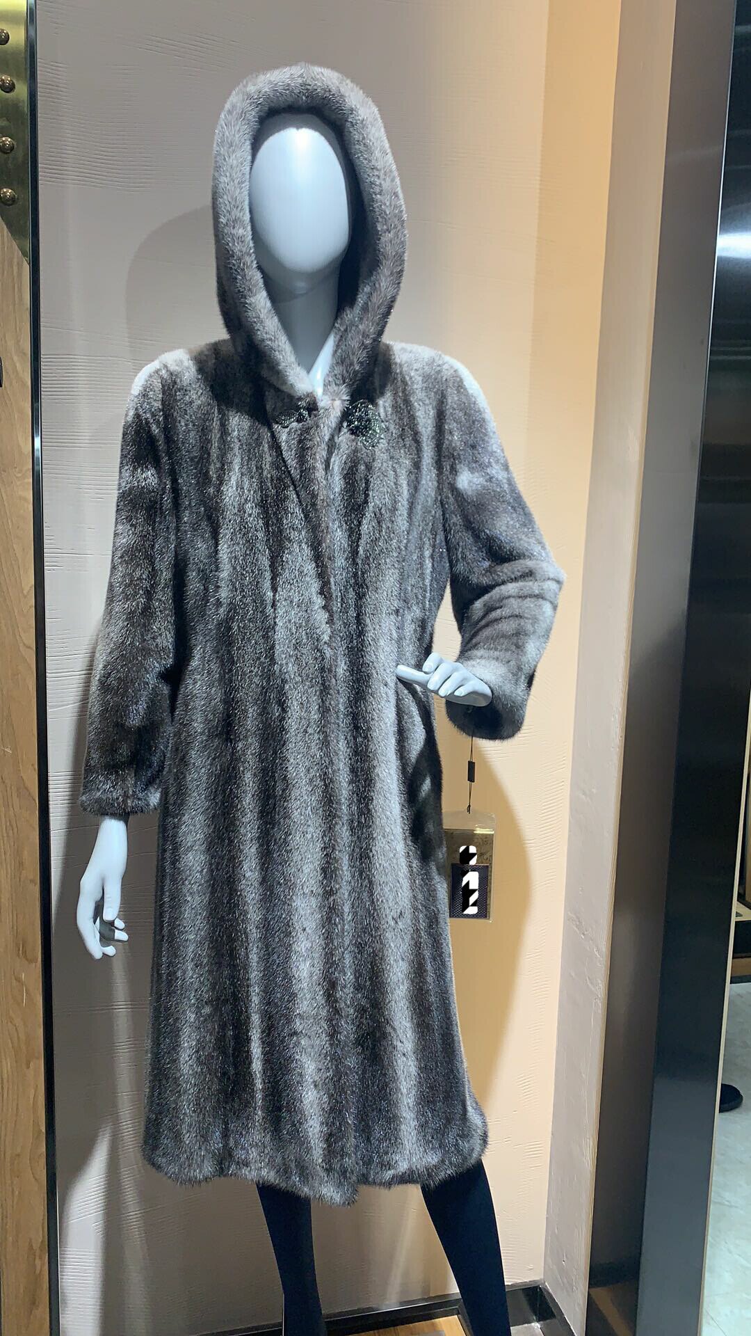 (今日10折)2021新款本色星辰貂皇冠级貂皮大衣女宝嘉美国进口整貂裘皮