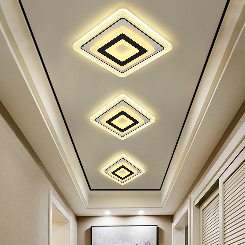 过道灯走廊灯简约现代客厅筒灯led网红走道灯创意门厅入户玄关灯