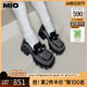MIO米奥2024年春季方头高跟新款乐福鞋复古学院通勤深口单鞋女鞋