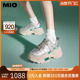 MIO米奥2024年春季新款银色老爹鞋厚底时尚休闲鞋时髦舒适女鞋