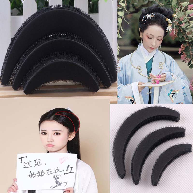 古装假发弯月海绵增蓬松垫发两侧垫发发包公主发型