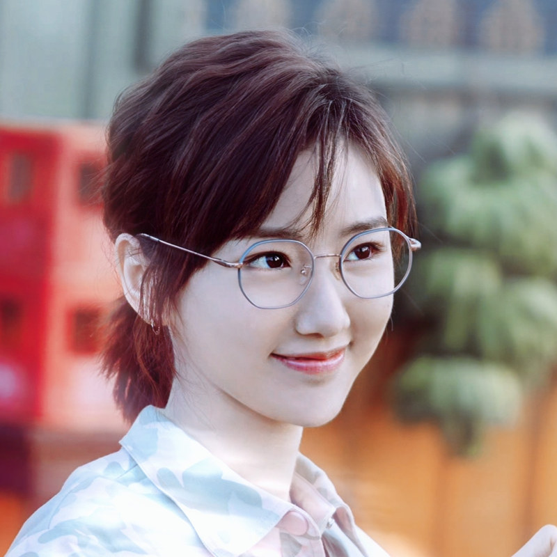 埃博拉前线毛晓彤同款眼镜女复古小框多边形何欢近视镜框防蓝光