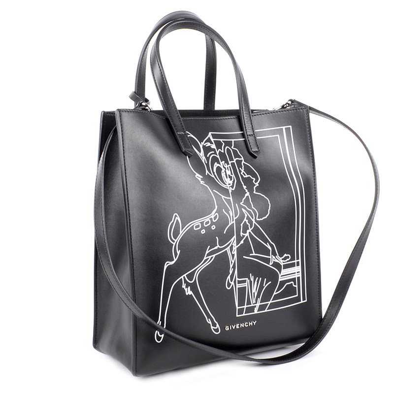 [9.9新]未使用纪梵希givenchy经典素描小鹿子母手提单肩包