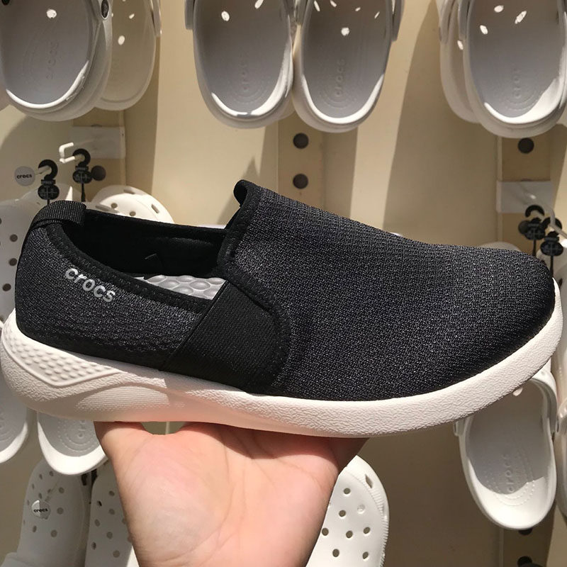 crocs男款卡骆驰圣克鲁兹潮流透气一脚蹬舒适休闲布鞋便鞋205674