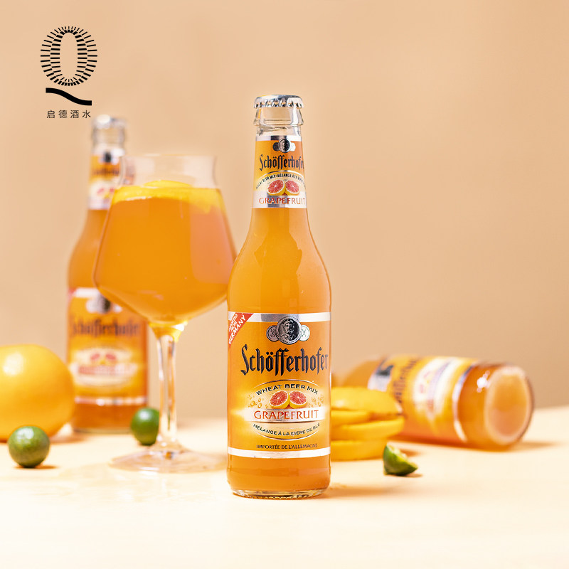 一折雪芙豪夫啤酒_6瓶 雪夫豪夫星琥西柚味小麦啤酒schofferhofer 330
