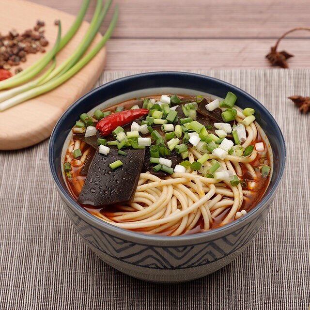 面锦记 襄阳海带面 手工碱面条 带调料包 湖北特产 三人份包邮_不打折