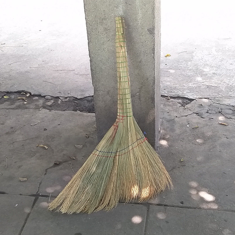 老式扫院子扫把 高粱芒草扫把软毛扫帚木地板笤帚防静电植物扫把