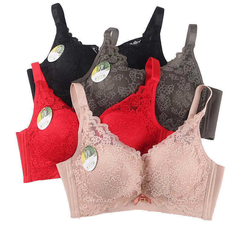 奴芝文胸9011正品无钢圈内衣上薄下厚b杯收副乳聚拢乳胶透气胸罩