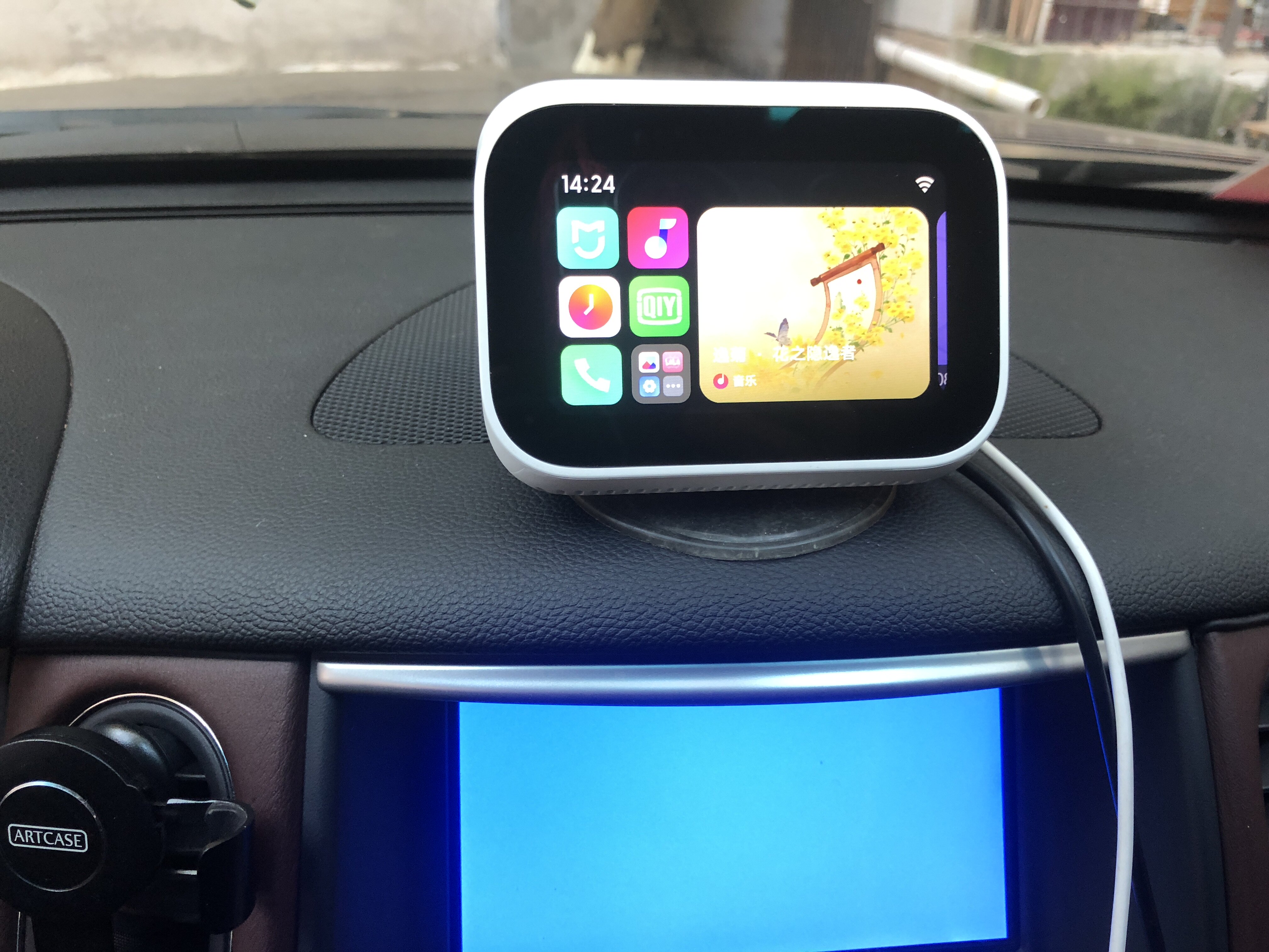 特价车载蓝牙接收器 aux接口_阿当车载智能音箱小爱触屏改装蓝牙aux