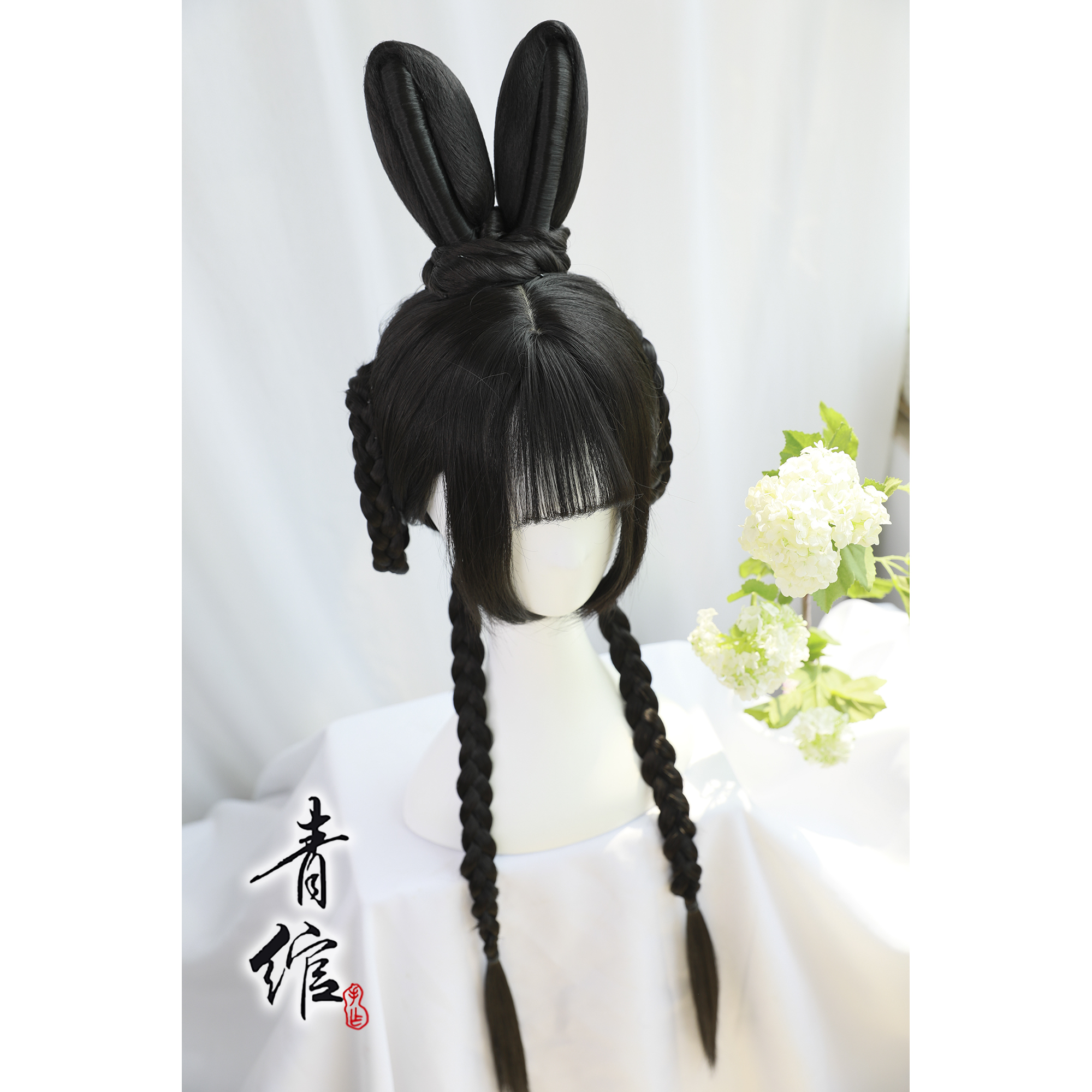 【青绾】中秋玉兔嫦娥汉服坦领襦裙袄裙假发头套古风古装锦鲤抄CO|ruв категории плесень играть/Аниме/вокруг/cos/настольные игры, Косплей одежды/реквизит/услуги, Косплей аксессуары/реквизит/кукла одежды - от Buy2taobao.com для оказания профессиональной услуги покупки агента Taobao
