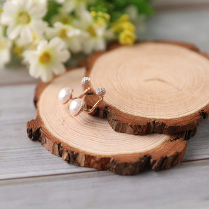 天然大小圆木块网红直播背景饰品化妆品美食拍照拍摄影道具摆件