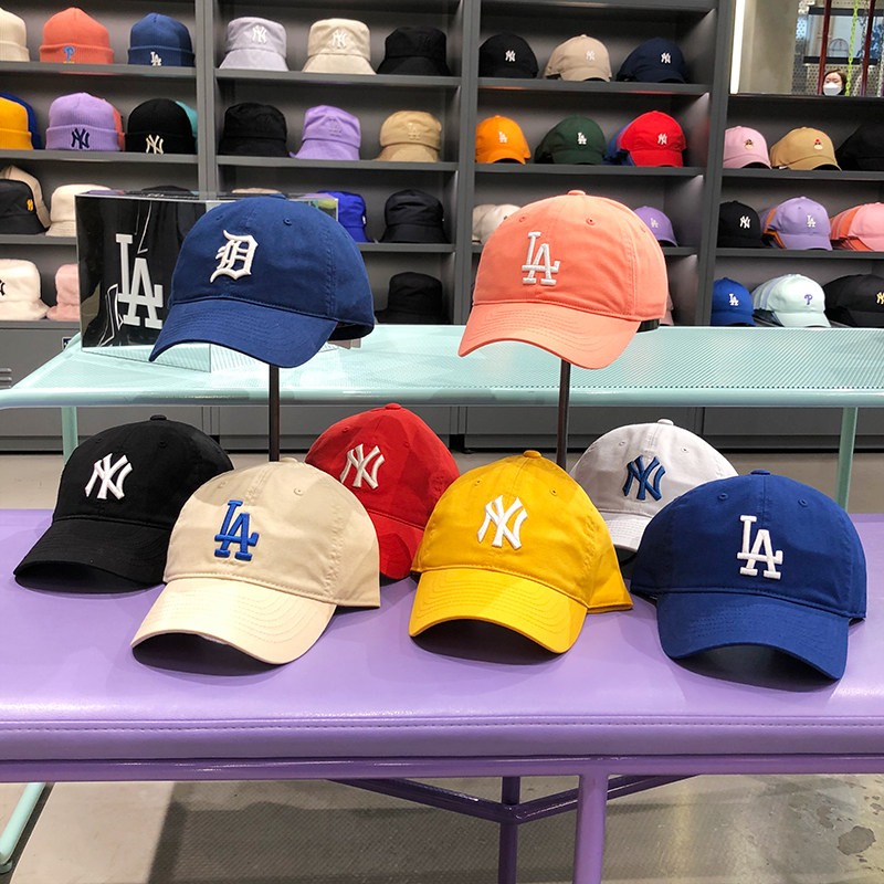 韩国mlb正品大标ny软顶大标洋基队遮阳男女弯檐棒球帽子ins潮cp66