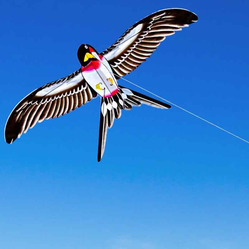 鱼竿风筝动态小风筝迷你手持小号钓鱼竿儿童专用小孩微风易飞燕子