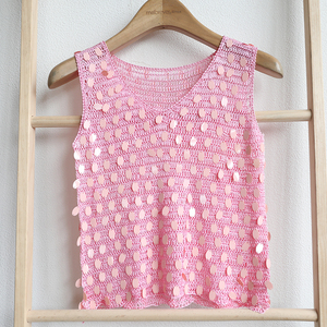 外贸孤品冰丝针织衫女款上衣编织复古镂空春夏季薄款手工钩针文艺