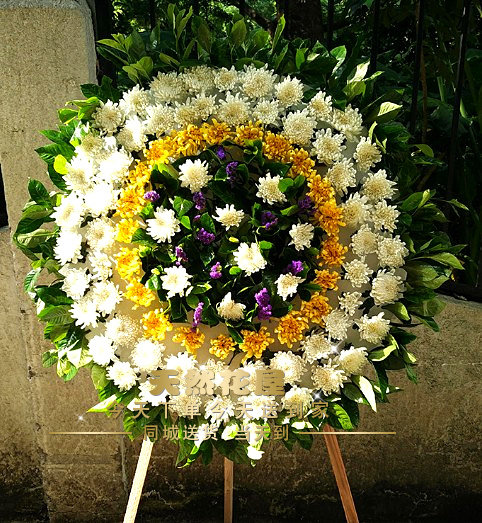 重庆鲜花店白事悼念哀思追悼会祭奠菊花花圈同城速递江北区沙坪坝