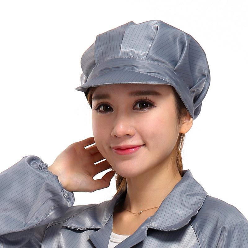 女式防静电帽工帽食品无尘车间工作帽防尘帽子大工帽无尘帽