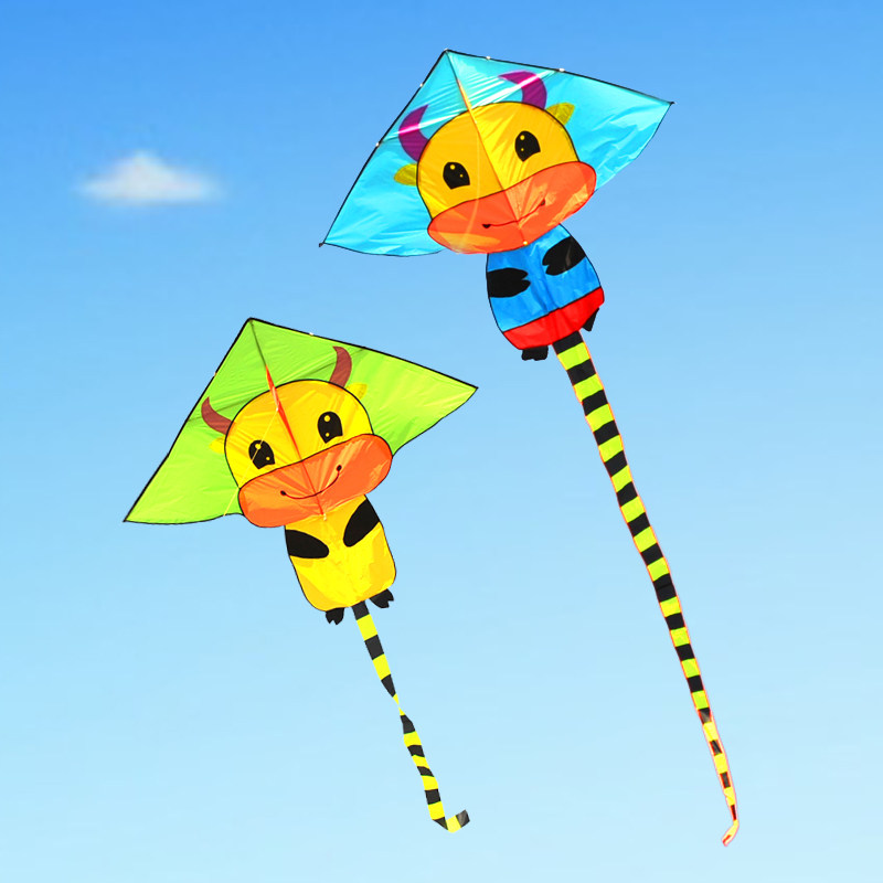 2021年新款金牛风筝鸢缘牛气冲天微风易飞好飞儿童新手米潍坊特产