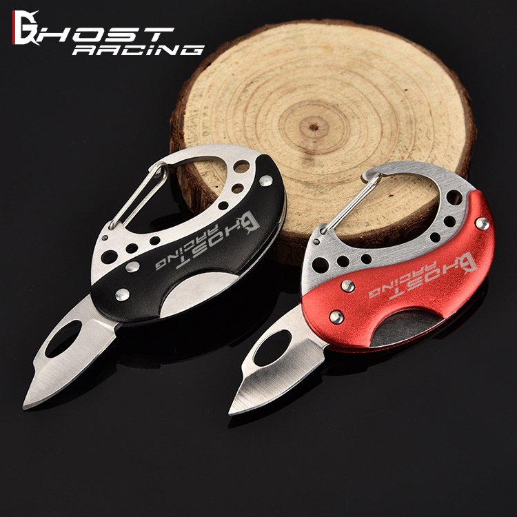 GHOST RACING outdoors Camp Portable Folding knife hardness Take it with you Mini pocket knife Key buckle Fruit knifein the Motorcycle/Equipment/Fitting , Others Motorcycle Accessories category - from Buy2taobao.com to provide professional Taobao agent buy service