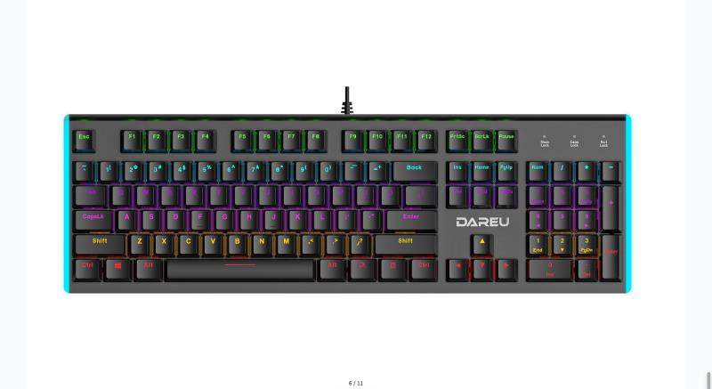 达尔优lk165_达尔优牧马人真机械青轴黑轴黑色白色rgb灯炫键盘lk165