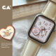 CA.《小鹿乱撞》雾蜡复古牛皮iWatch表带适用苹果Applewatch8/7/6