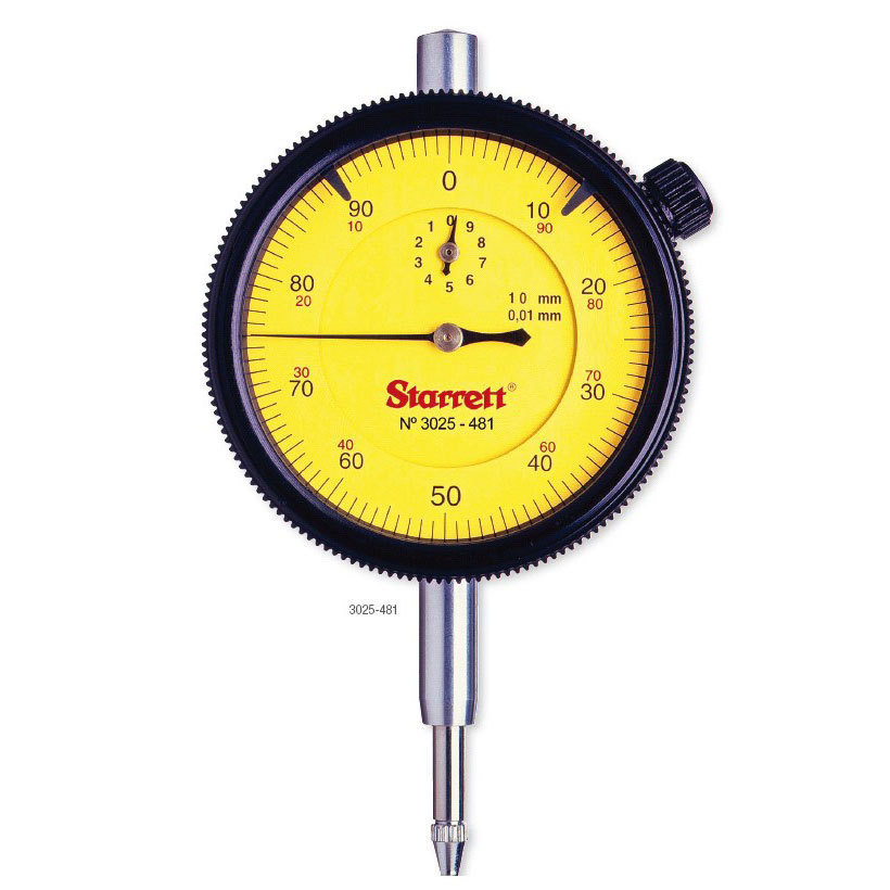 Starrett美国施泰力3025-481/5表盘式指示表0-5mm 0.01mm公英制