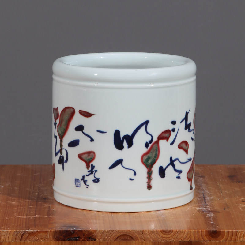 江西省工艺美术师李青青花釉里红书画