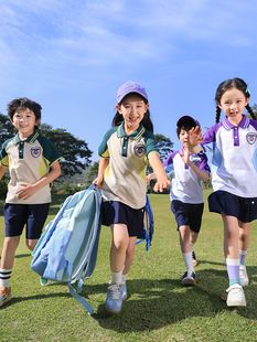 幼儿园四五六年级班服夏季毕业照服装小学生校服学院风合唱演出服