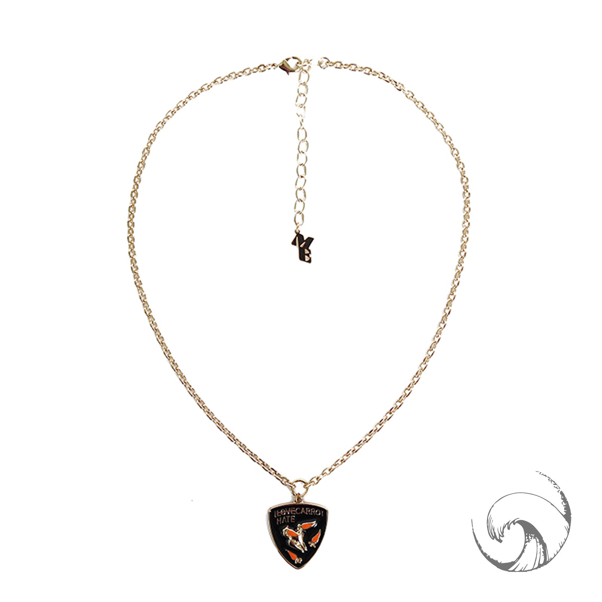 maisonemeraldme兰博基尼车标国潮流项链条新款金属嘻哈挂坠