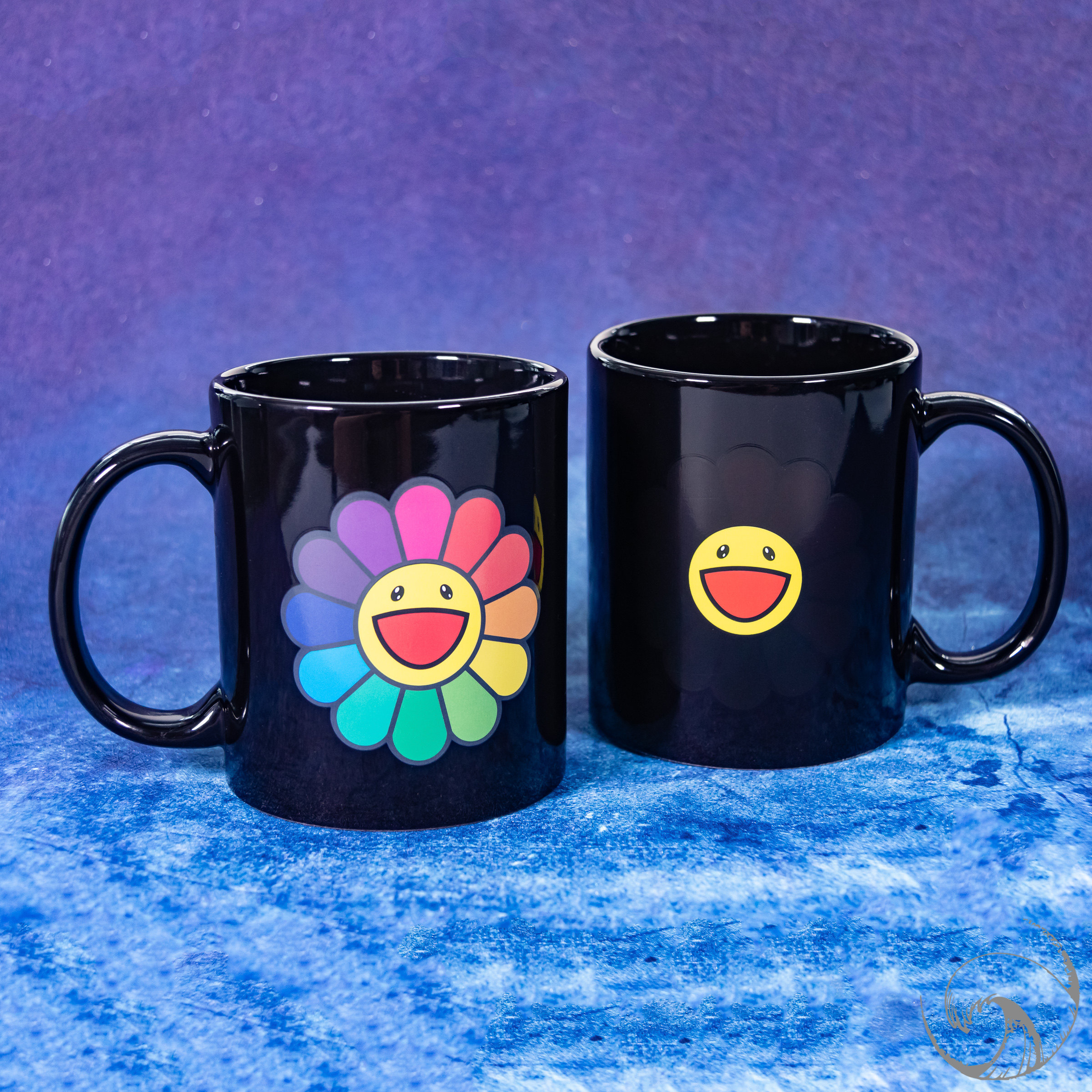 村上隆变色七彩太阳花杯子马克杯 芝加哥限定咖啡杯 complexcon