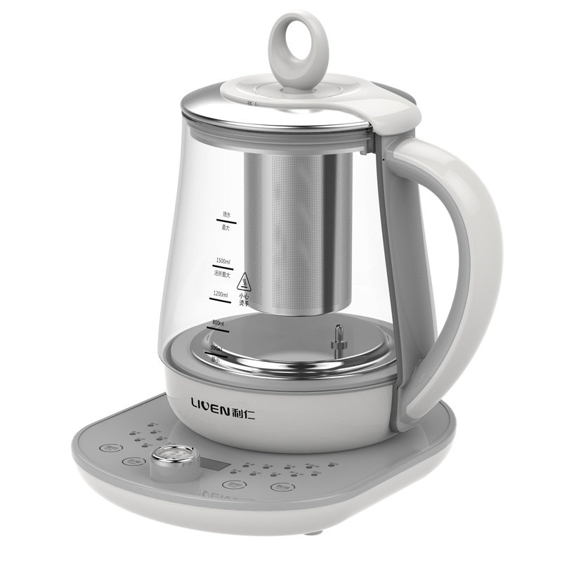 利仁lr-d1805养生壶全自动加厚玻璃多功能电热烧水壶花茶壶煮茶器