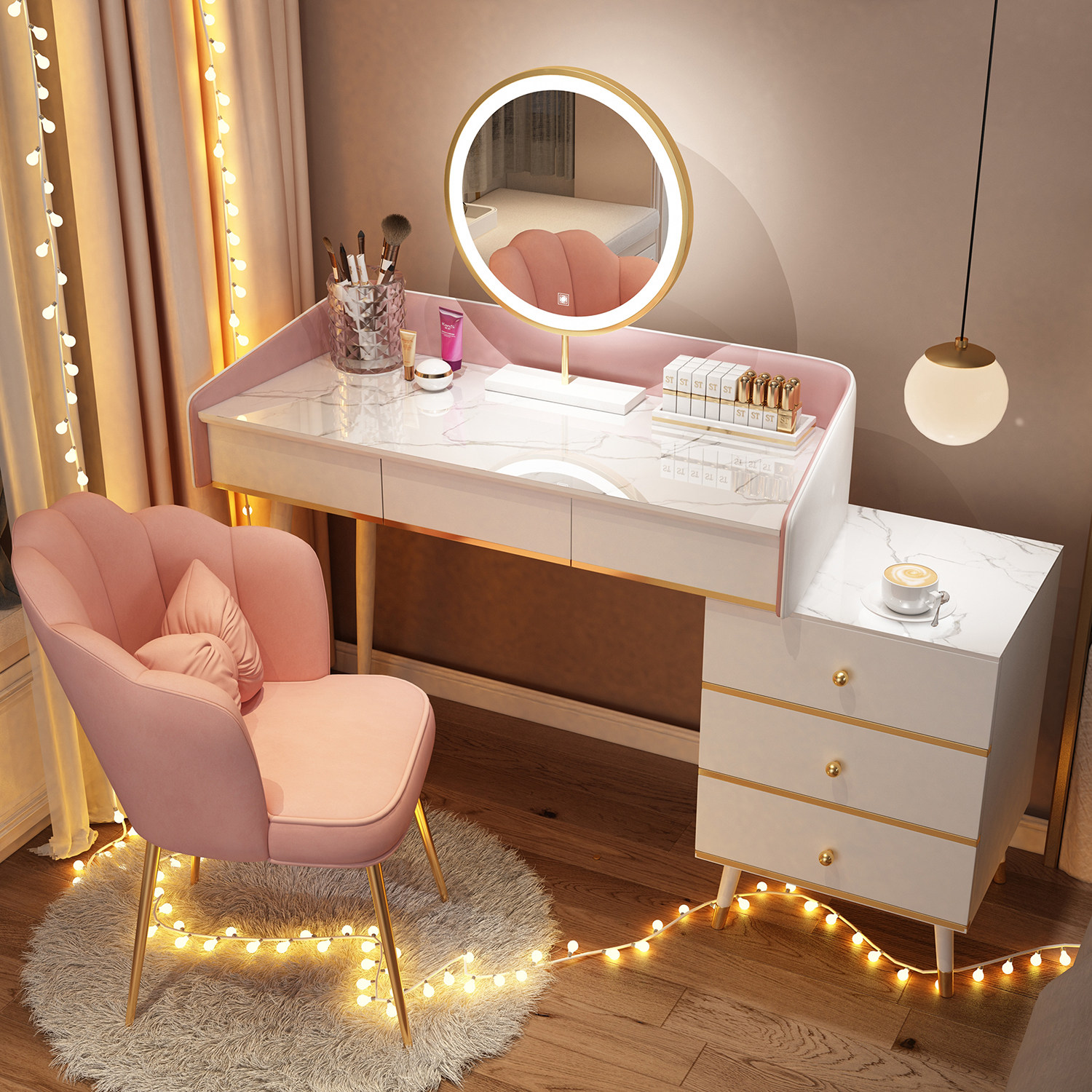 梳妆台小型实木