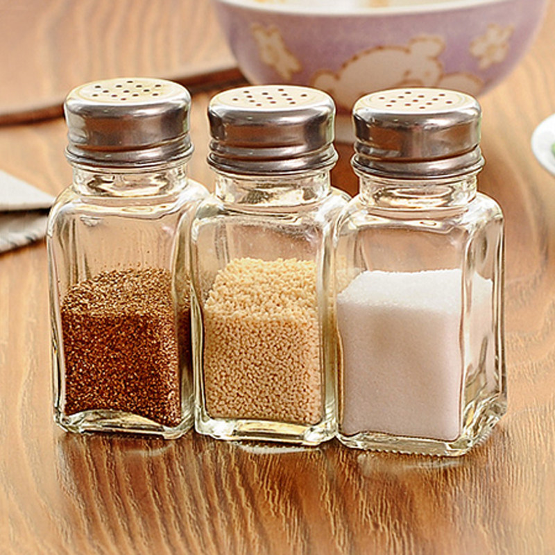 玻璃透明胡椒调味瓶椒盐瓶调料罐烧烤调味盒厨房用品家用佐料盐罐