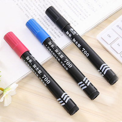 油性大头笔不掉色双头粗头细快递物流记号笔批发黑红蓝色办公用品