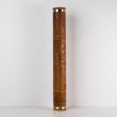 竹制书画筒锦盒包装收纳书画盒卷轴筒国画收纳盒高档字画盒竹圆筒