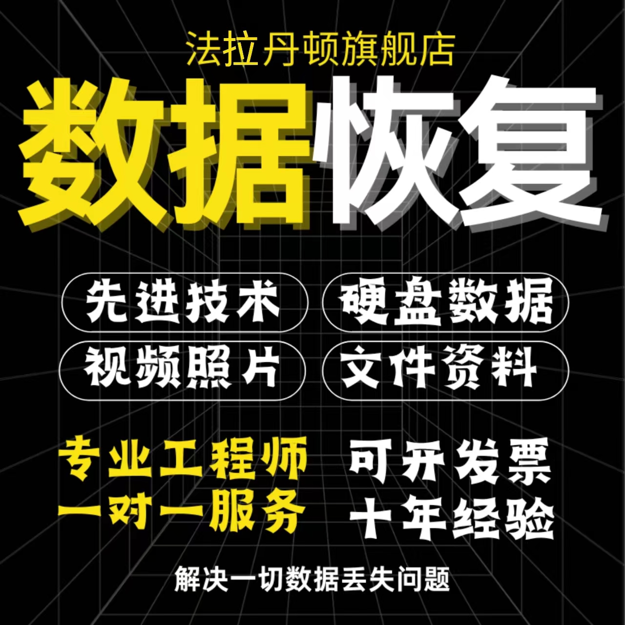 电脑机械移动硬盘数据恢复维修服务U盘内存sd卡视频文件远程修复