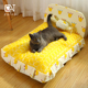 宠物猫咪沙发床狗狗中小型网红睡觉的窝秋冬保暖可拆洗高弹性棉布