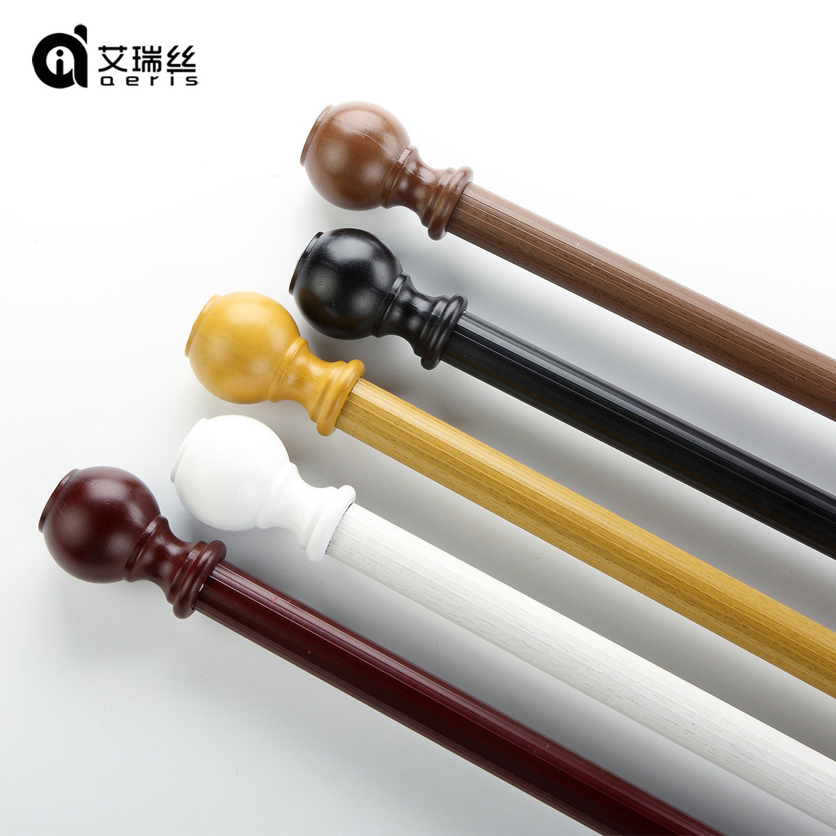 德裕窗帘杆罗马杆 单杆双杆 锰钢合金 纳米消音 #艾瑞丝精选配件