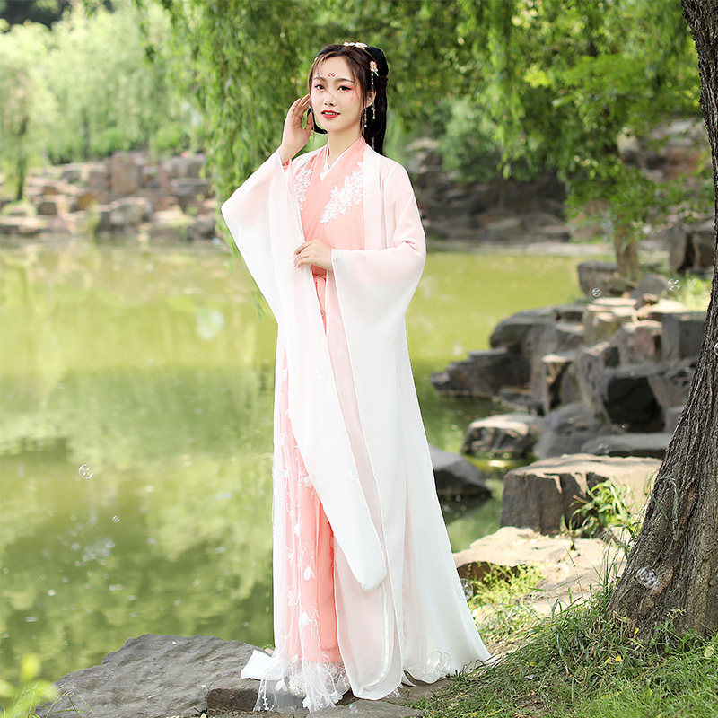 古装女汉服女襦裙仙女清新淡雅仙气抖音汉服原创汉服古风古典演出