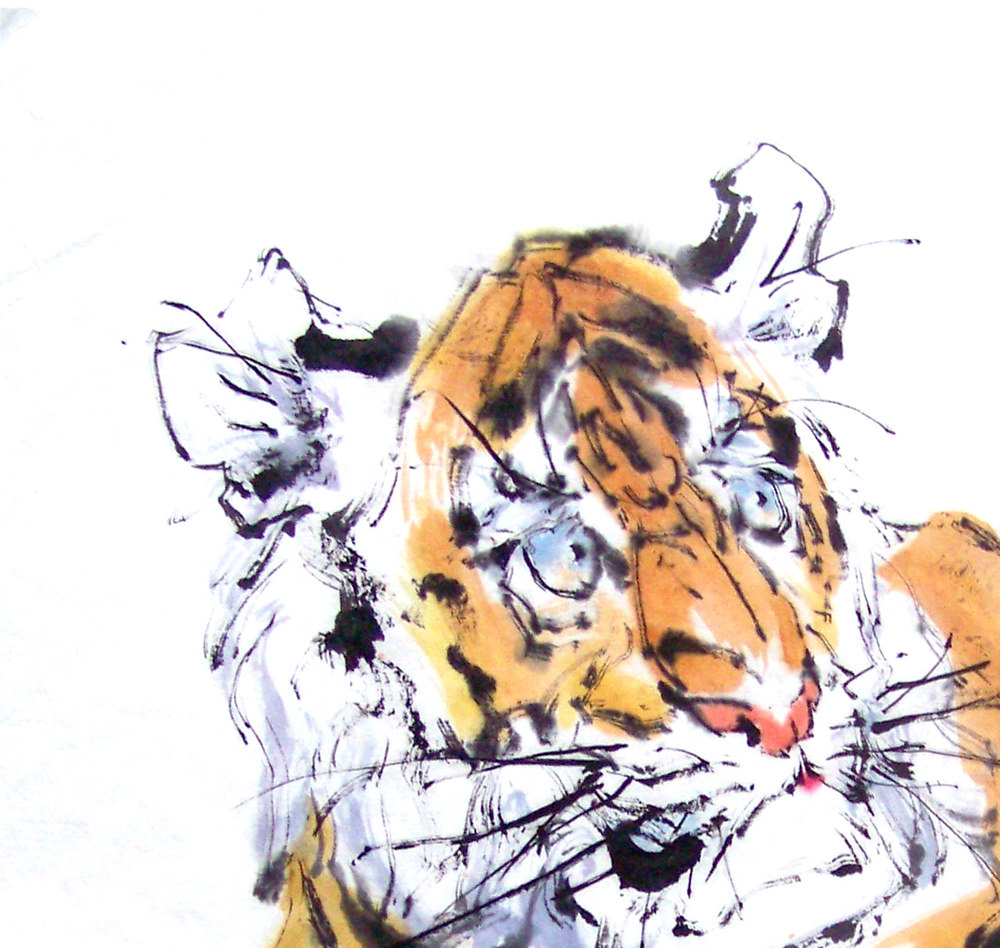 刘光贤《写意虎》