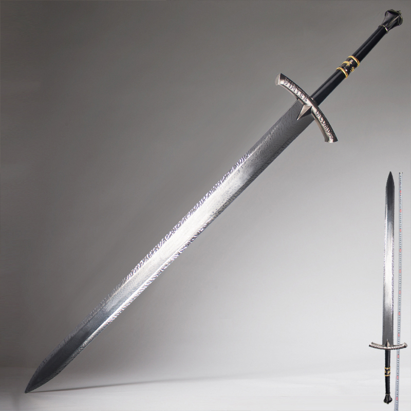 龙泉紫清影视魔戒指环王西尔圣剑文版欧式西洋长剑开刃刀剑