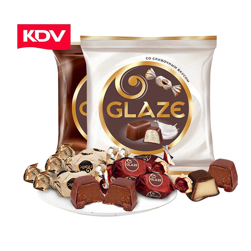 kdv 俄罗斯进口格蕾丝夹心巧克力500g 休闲零食糖果喜糖